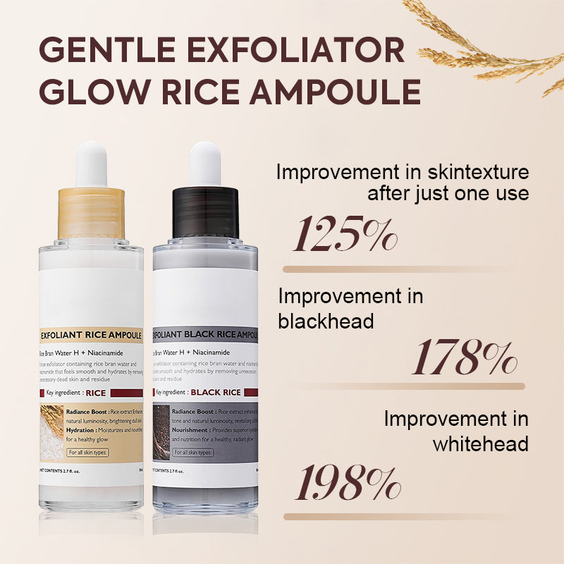 Glowing Rice Ampoule Double Effect Exfoliating Essence🌾
