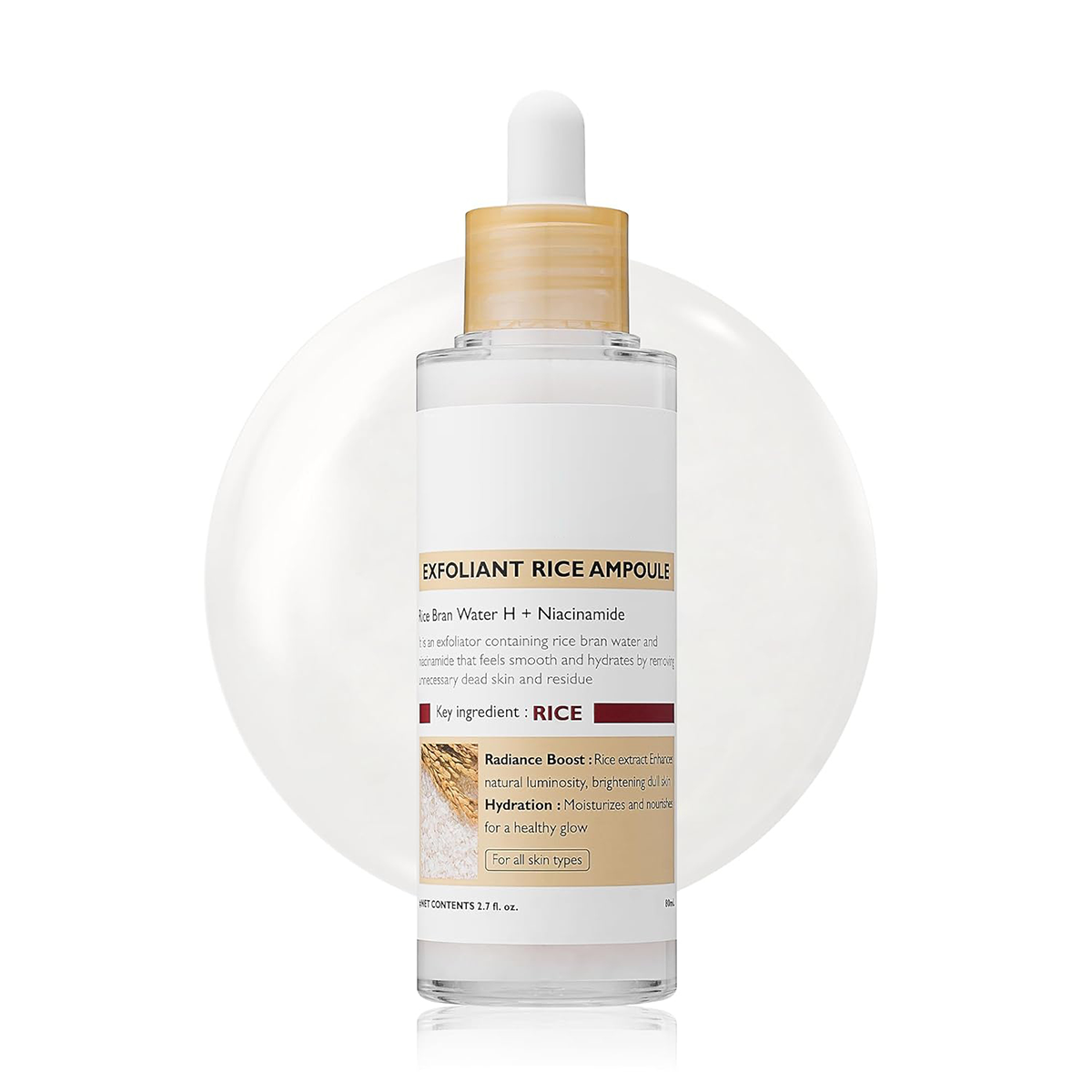 Glowing Rice Ampoule Double Effect Exfoliating Essence🌾