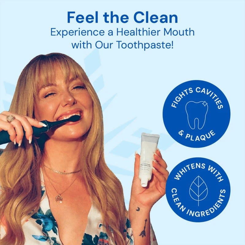 Fluoride-Free Hydroxyapatite Teeth Whitening Toothpaste with Coconut Oil & Xylitol ❄️