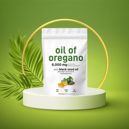 Oregano + Black Seed, Immune Softgels