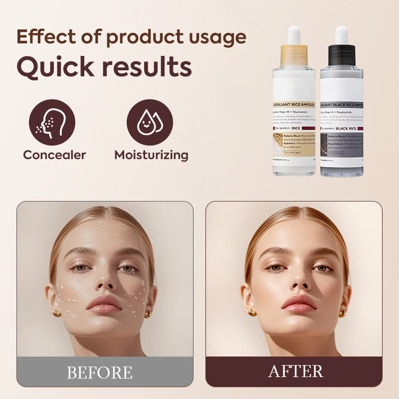 Glowing Rice Ampoule Double Effect Exfoliating Essence🌾