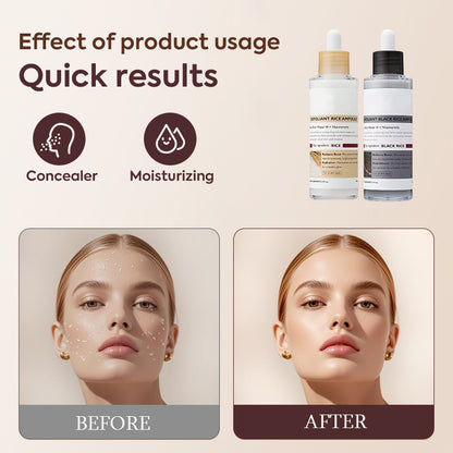 Glowing Rice Ampoule Double Effect Exfoliating Essence🌾